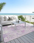 LOOMLAN Rugs Raimana Purple Washable Indoor-Outdoor Rug
