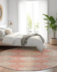 LOOMLAN Rugs Rapsodea Orange Washable Indoor-Outdoor Rug