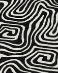 LOOMLAN Rugs Raya Black Washable Indoor-Outdoor Rug