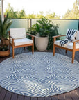 LOOMLAN Rugs Raya Blue Washable Indoor-Outdoor Rug