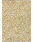 LOOMLAN Rugs Raya Gold Washable Indoor-Outdoor Rug