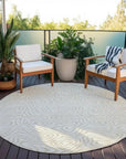 LOOMLAN Rugs Raya Ivory Washable Indoor-Outdoor Rug