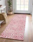 LOOMLAN Rugs Raya Pink Washable Indoor-Outdoor Rug