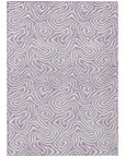 LOOMLAN Rugs Raya Purple Washable Indoor-Outdoor Rug