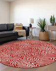 LOOMLAN Rugs Raya Red Washable Indoor-Outdoor Rug