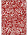 LOOMLAN Rugs Raya Red Washable Indoor-Outdoor Rug