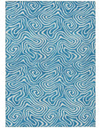 LOOMLAN Rugs Raya Teal Washable Indoor-Outdoor Rug