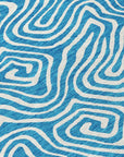 LOOMLAN Rugs Raya Teal Washable Indoor-Outdoor Rug