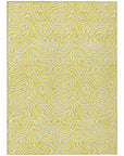 LOOMLAN Rugs Raya Yellow Washable Indoor-Outdoor Rug