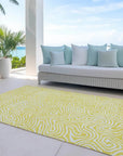 LOOMLAN Rugs Raya Yellow Washable Indoor-Outdoor Rug