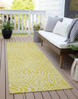 LOOMLAN Rugs Raya Yellow Washable Indoor-Outdoor Rug