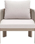 Rebel Beige Accent Arm Chair - LOOMLAN - Zuo Modern - Outdoor Accent Chairs