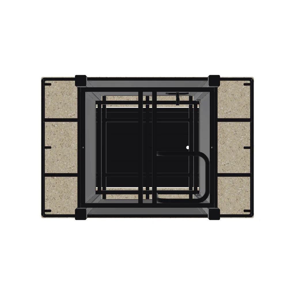 Rectangular Origins Propane or Natural Gas Fire Table - LOOMLAN - Telescope - Outdoor Fire Tables