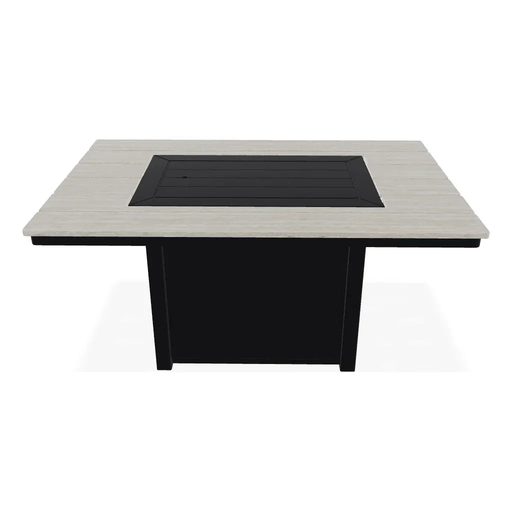 Rectangular Polymer Chat Height Fire Table - LOOMLAN - Telescope - Outdoor Fire Tables