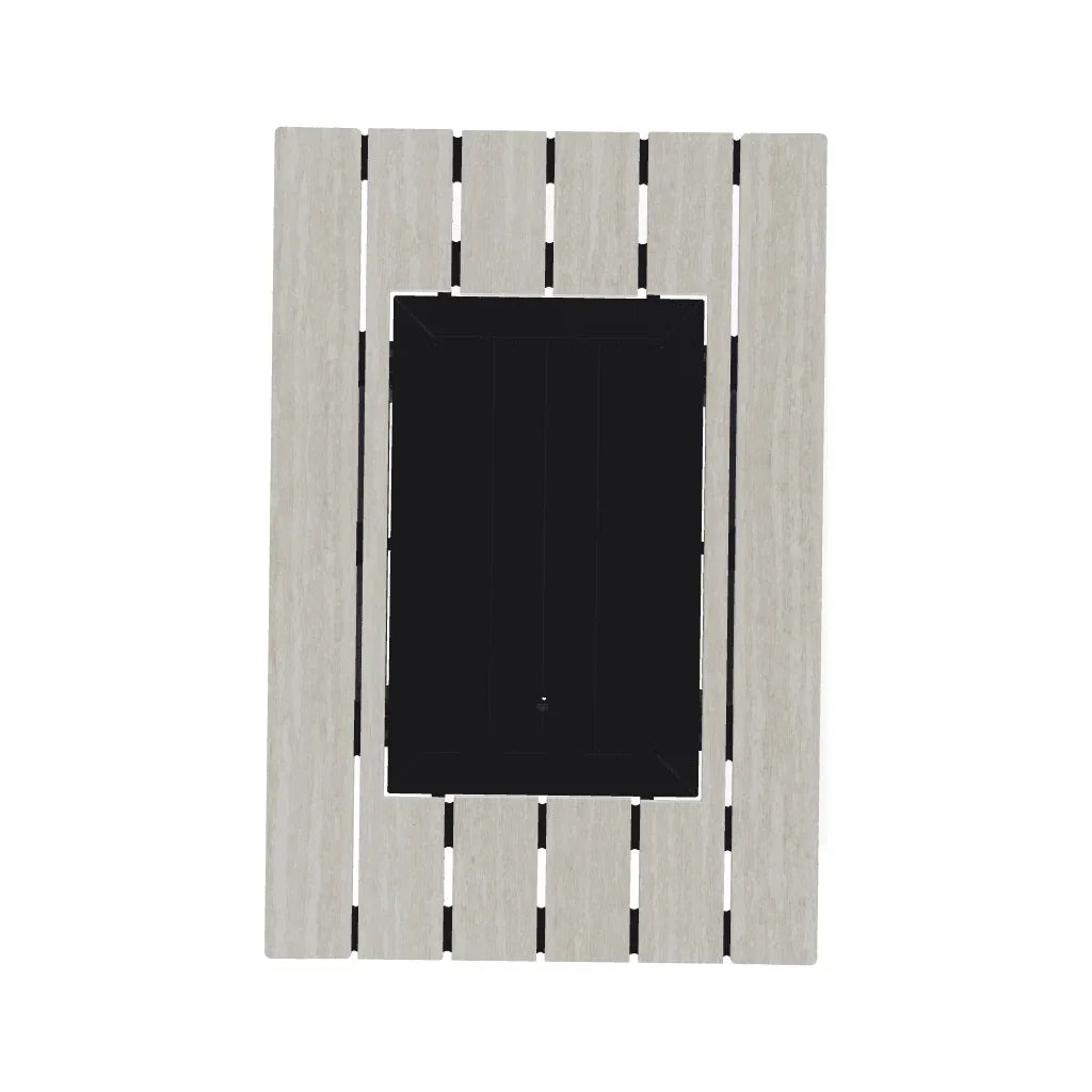 Rectangular Polymer Chat Height Fire Table - LOOMLAN - Telescope - Outdoor Fire Tables