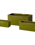 Rectangular Window Box Ceramic Planter - LOOMLAN - Emissary - Planters