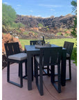 Redondo Aluminum Made Outdoor Pub Table - LOOMLAN - Sunset West - Outdoor Counter Tables