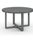 Redondo Aluminum Round Outdoor Dining Table - LOOMLAN - Sunset West - Outdoor Dining Tables
