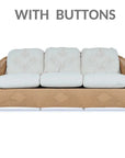 Lloyd Flanders Reflections 3-Seater Sofa All Weather Wicker Sunbrella Cushions