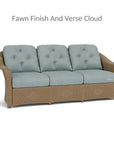 Lloyd Flanders Reflections 3-Seater Sofa All Weather Wicker Sunbrella Cushions