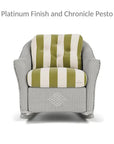 Lloyd Flanders Reflections 3PC Lounge Set Rocker Chair Ottoman & Table