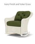 Lloyd Flanders Reflections 3PC Lounge Set Rocker Chair Ottoman & Table