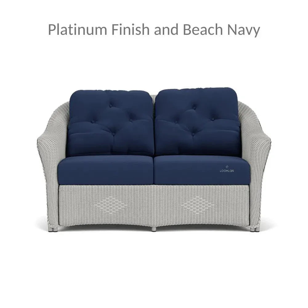 Reflections Loveseat 5PC Lounge Set Chairs & Tables - LOOMLAN - Lloyd Flanders - Outdoor Lounge Sets