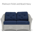 Reflections Loveseat 5PC Lounge Set Chairs & Tables - LOOMLAN - Lloyd Flanders - Outdoor Lounge Sets