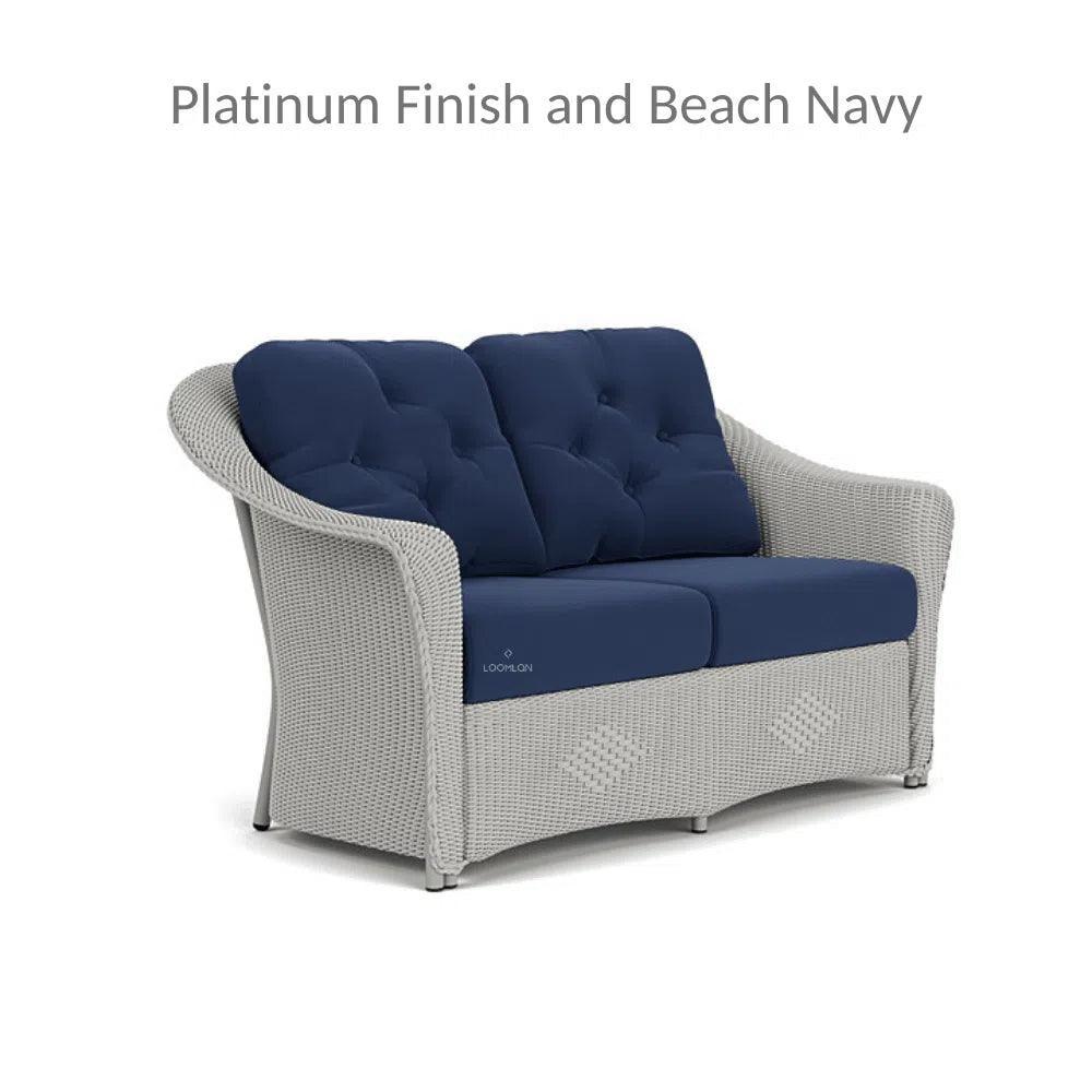 Reflections Loveseat 5PC Lounge Set Chairs & Tables - LOOMLAN - Lloyd Flanders - Outdoor Lounge Sets