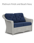 Reflections Loveseat 5PC Lounge Set Chairs & Tables - LOOMLAN - Lloyd Flanders - Outdoor Lounge Sets