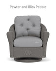 Lloyd Flanders Reflections Swivel Rocker Lounge Chair Sunbrella