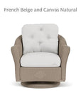Lloyd Flanders Reflections Swivel Rocker Lounge Chair Sunbrella