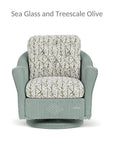 Lloyd Flanders Reflections Swivel Rocker Lounge Chair Sunbrella