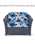 Lloyd Flanders Reflections Wicker Chair & A Half Sunbrella Cushions