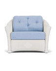 Lloyd Flanders Reflections Wicker Chair & A Half Sunbrella Cushions
