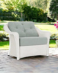 Lloyd Flanders Reflections Wicker Chair & A Half Sunbrella Cushions