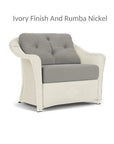 Lloyd Flanders Reflections Wicker Chair & A Half Sunbrella Cushions