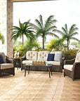 Lloyd Flanders Reflections Wicker Lounge Chair Sunbrella Cushions