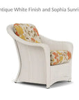 Lloyd Flanders Reflections Wicker Lounge Chair Sunbrella Cushions