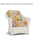 Lloyd Flanders Reflections Wicker Lounge Chair Sunbrella Cushions