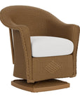 Lloyd Flanders Reflections Wicker Patio Swivel Rocker Dining Chair