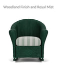 Lloyd Flanders Reflections Wicker Porch Rocker Chair Sunbrella Cushion