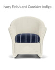 Lloyd Flanders Reflections Wicker Porch Rocker Chair Sunbrella Cushion