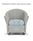 Lloyd Flanders Reflections Wicker Porch Rocker Chair Sunbrella Cushion