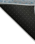 LOOMLAN Rugs Renora Gray Washable Indoor-Outdoor Rug