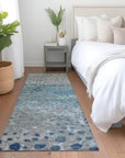 LOOMLAN Rugs Renora Gray Washable Indoor-Outdoor Rug