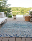 LOOMLAN Rugs Renora Gray Washable Indoor-Outdoor Rug