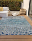 LOOMLAN Rugs Renora Gray Washable Indoor-Outdoor Rug