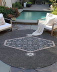 Riven Gray Washable Indoor - Outdoor Rug - LOOMLAN - LOOMLAN Rugs - Outdoor Rugs