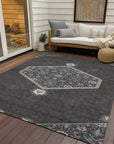 Riven Gray Washable Indoor - Outdoor Rug - LOOMLAN - LOOMLAN Rugs - Outdoor Rugs